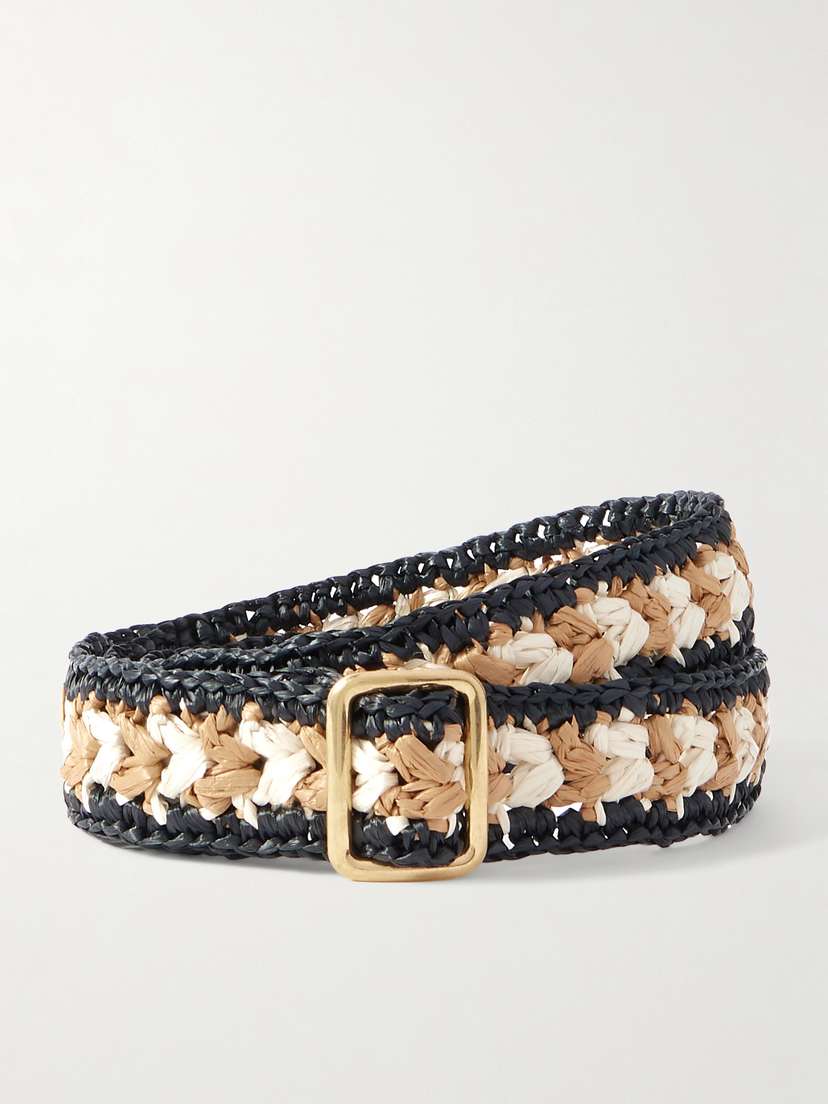 The Row Ava Woven Raffia Belt