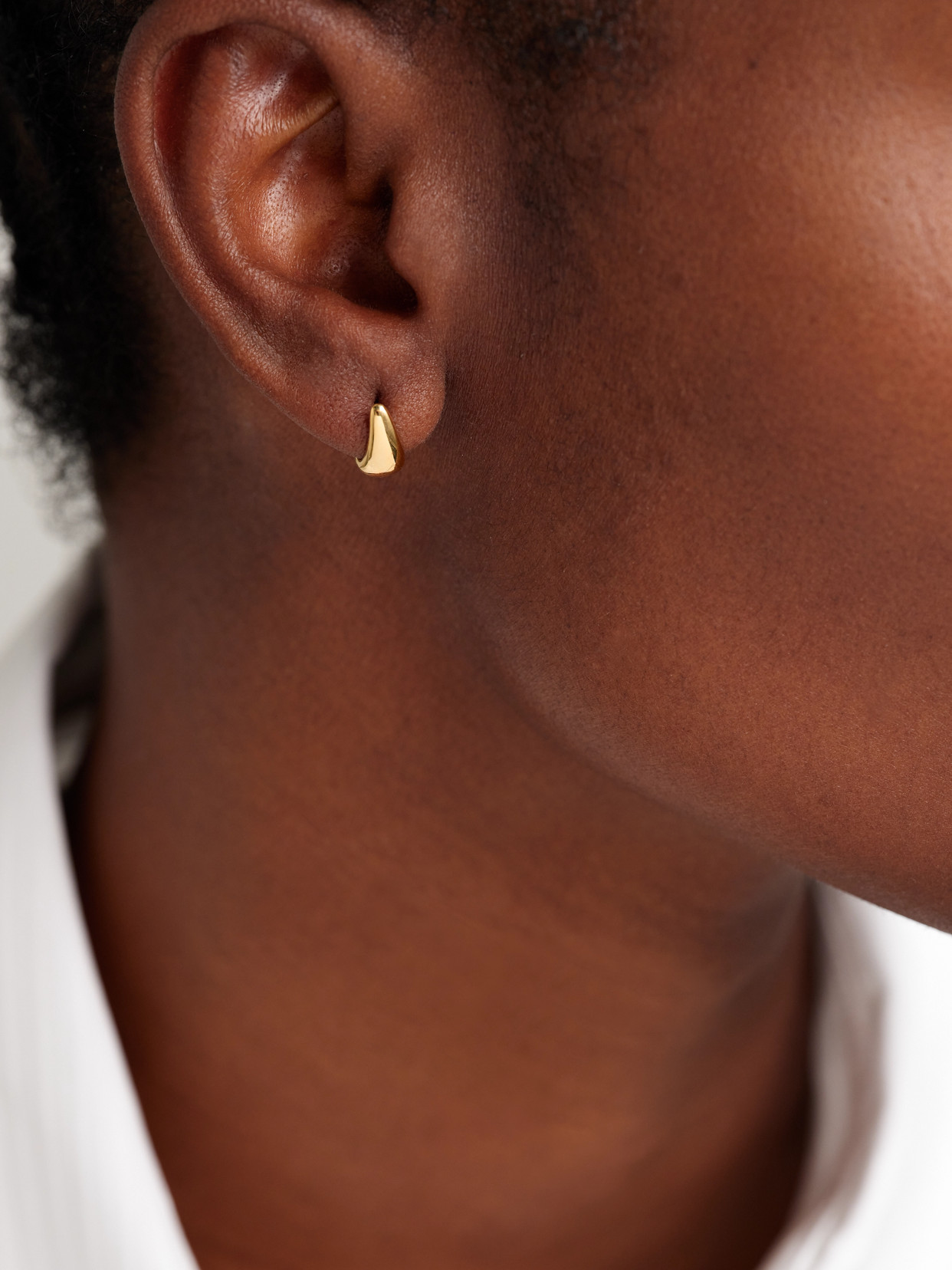 Anita Ko Baby Claw 18-karat Gold Hoop Earrings In Gold