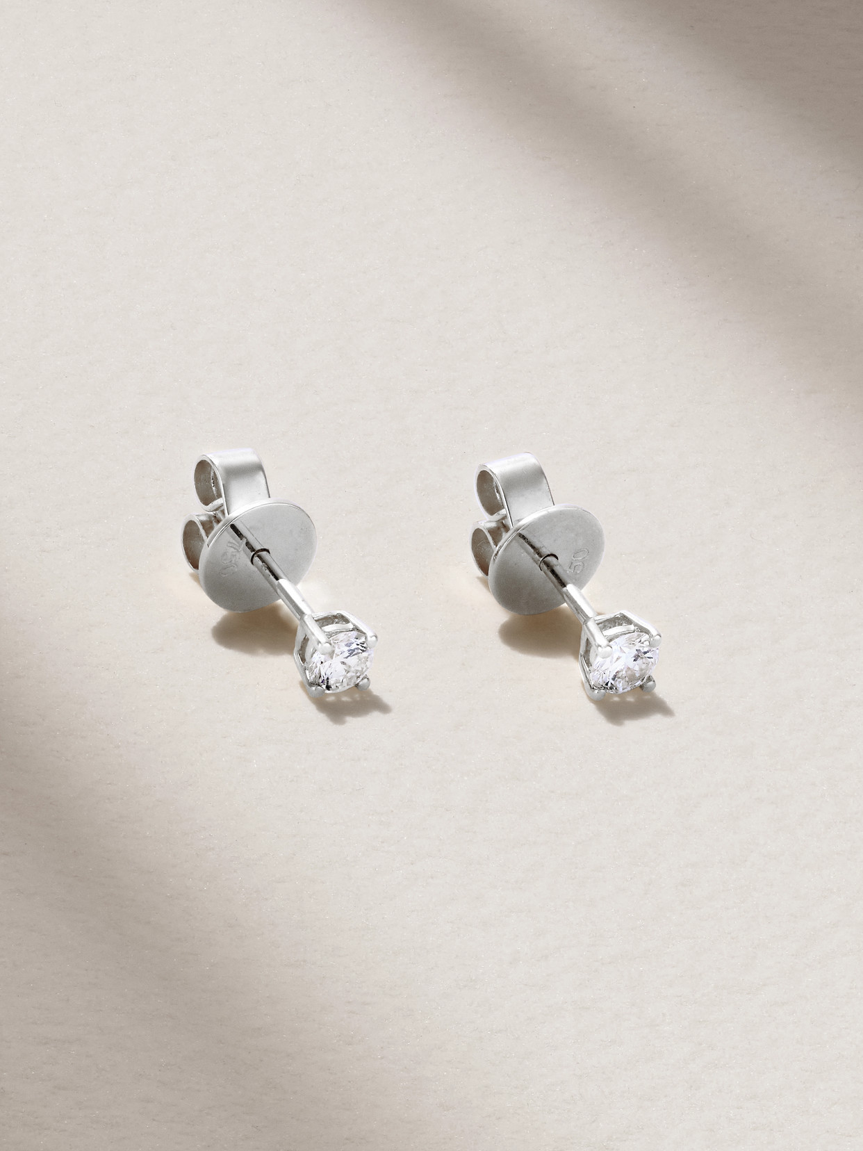 Anita Ko 18-karat White Gold Diamond Earrings In Silver