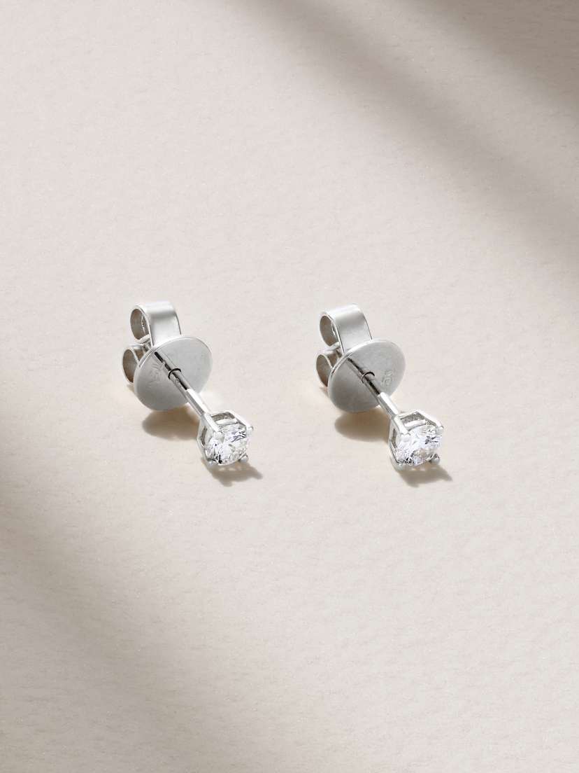 Anita Ko 18-karat White Gold Diamond Earrings
