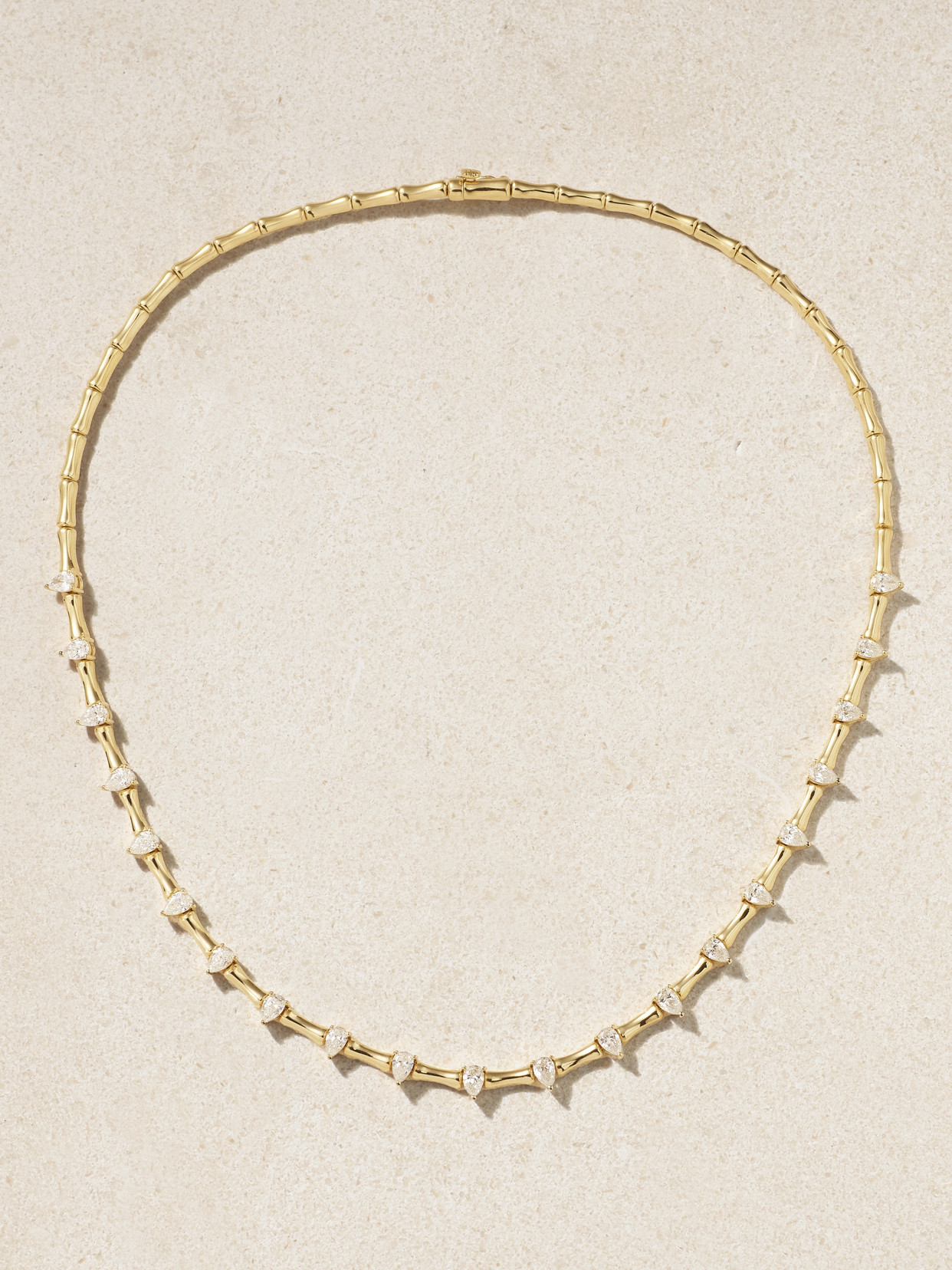 Anita Ko - Bamboo 18-karat Gold Diamond Choker - One size