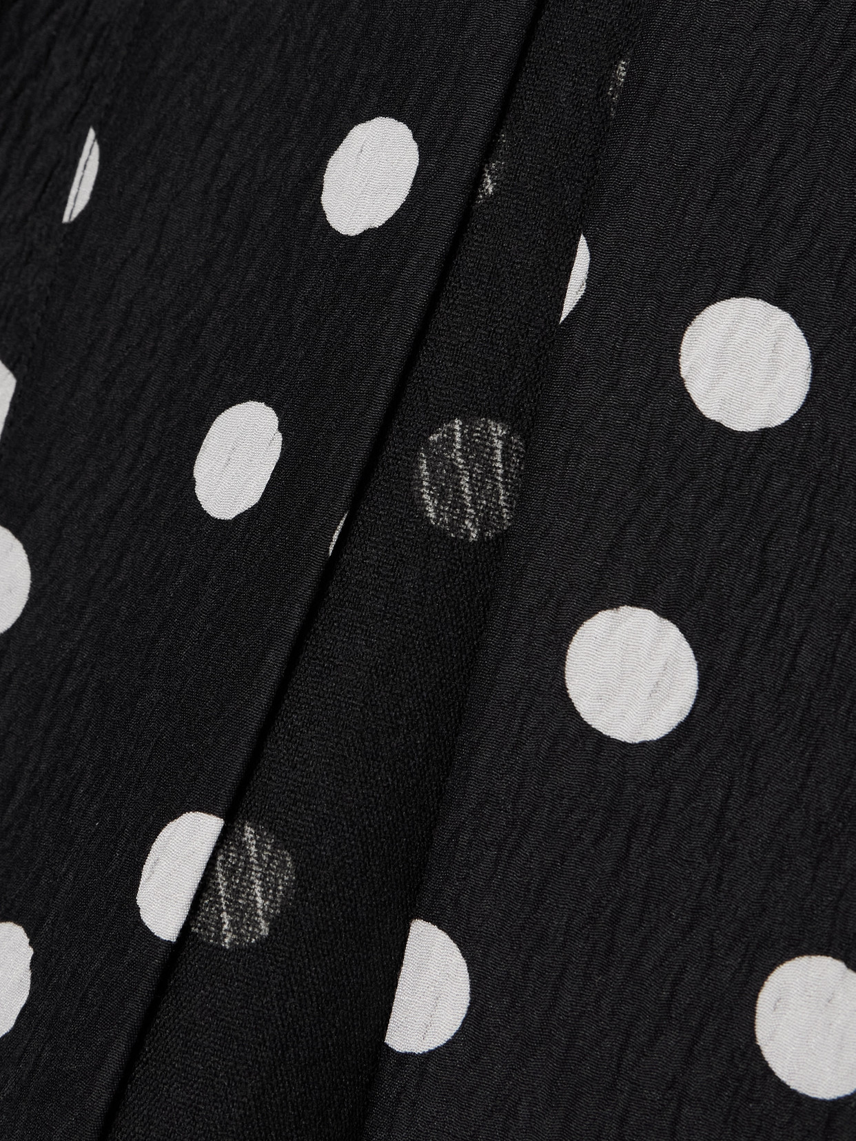 Dima Ayad Belted Polka-dot Textured-crepe Jacket In Black