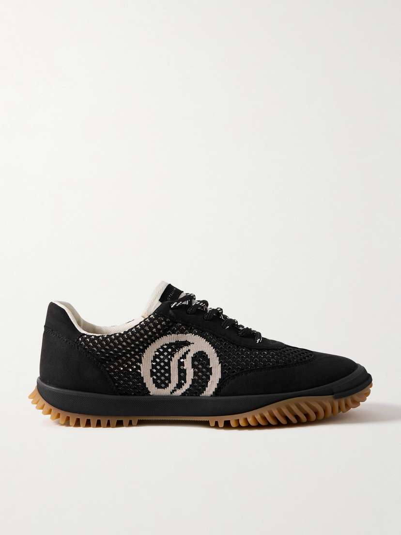 Stella McCartney S-wave Sport Recycled-mesh And Vegan Suede Sneakers