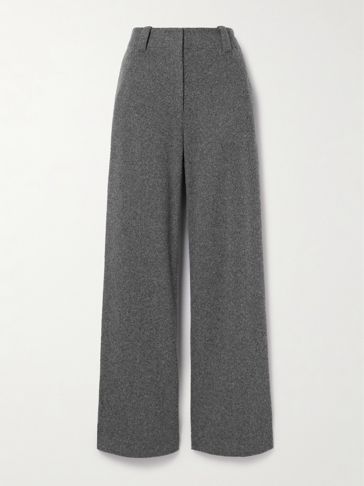 Proenza Schouler Violet Felt Wide-leg Pants In Gray
