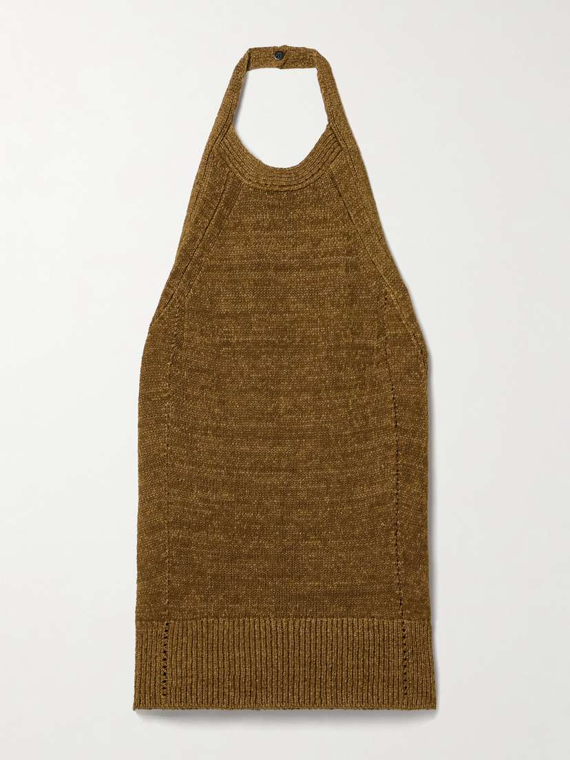 Proenza Schouler Leona Knitted Halterneck Top