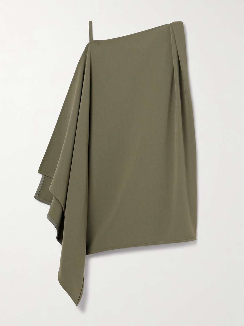 Proenza Schouler Alyssa Asymmetric Draped Crepe Top