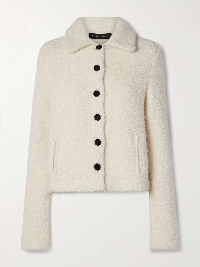 Proenza Schouler Sylvie Bouclé-knit Alpaca-blend Jacket