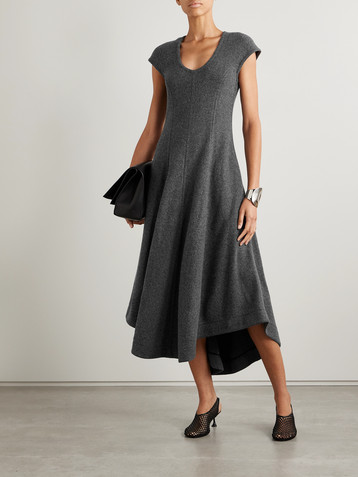 Proenza Schouler Delilah paneled felt midi dress