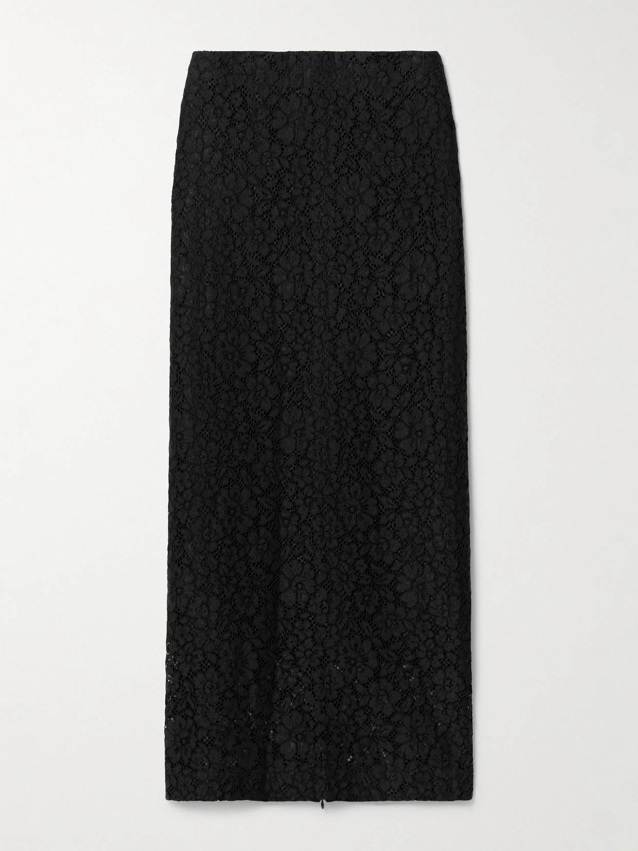 Proenza Schouler Jasmine Stretch-lace Maxi Skirt In Black