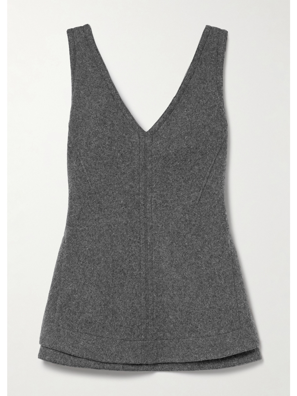 Proenza Schouler - Winona Paneled Felt Top - Gray