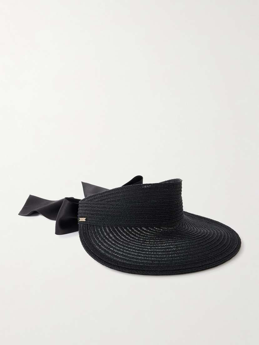 Eugenia Kim Ricky Grosgrain-trimmed Hemp-blend Visor
