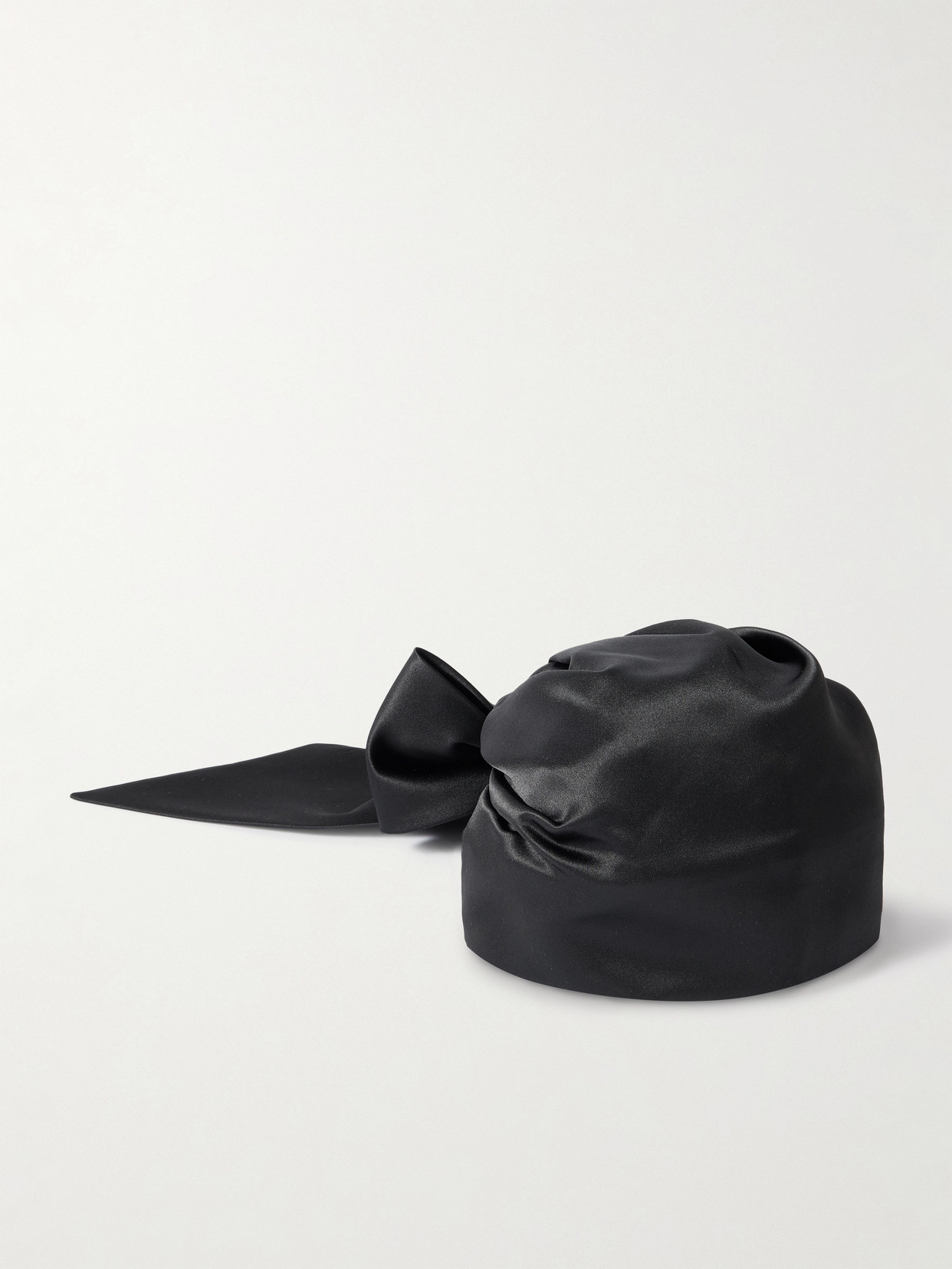 Eugenia Kim Gigi Satin Head Scarf In Black