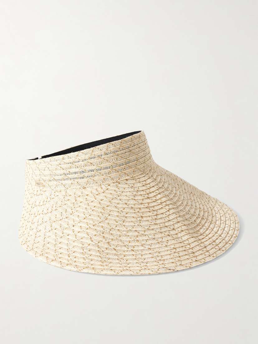 Eugenia Kim Trixie Metallic Hemp-blend Visor
