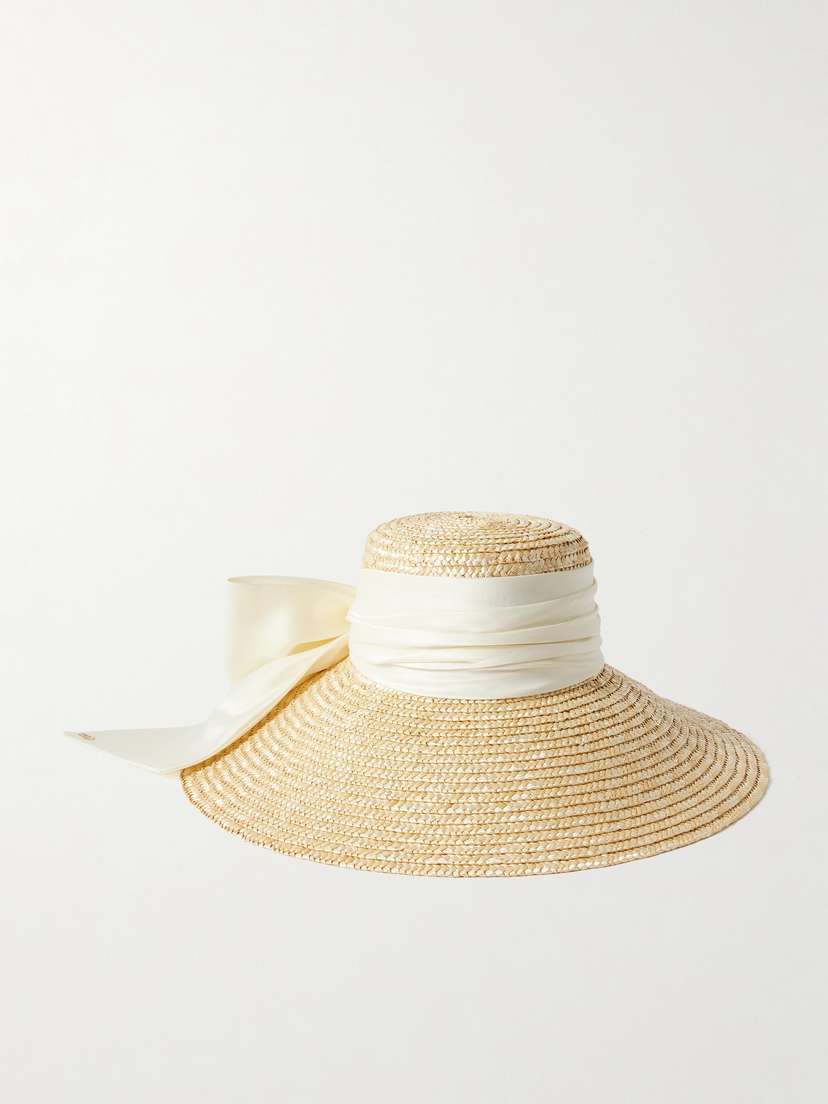 Eugenia Kim Mirabel Grosgrain-trimmed Straw Sunhat