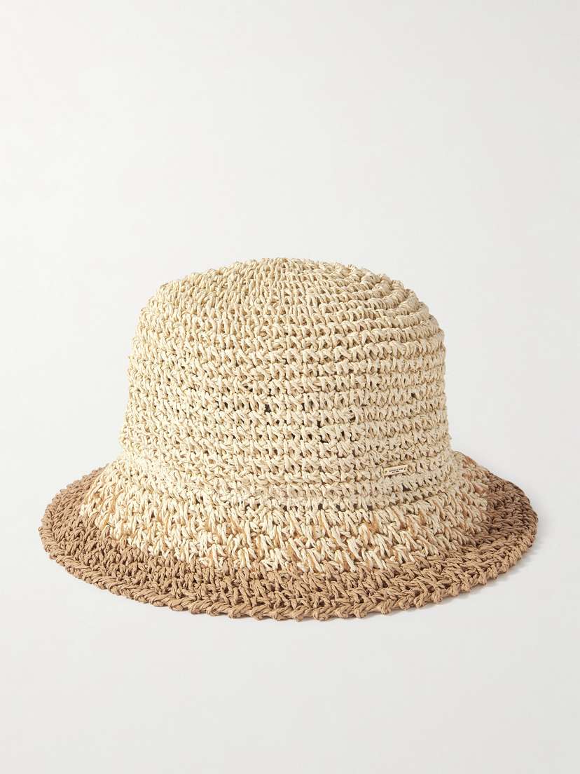 Eugenia Kim Bailey Dégradé Crocheted Straw Bucket Hat