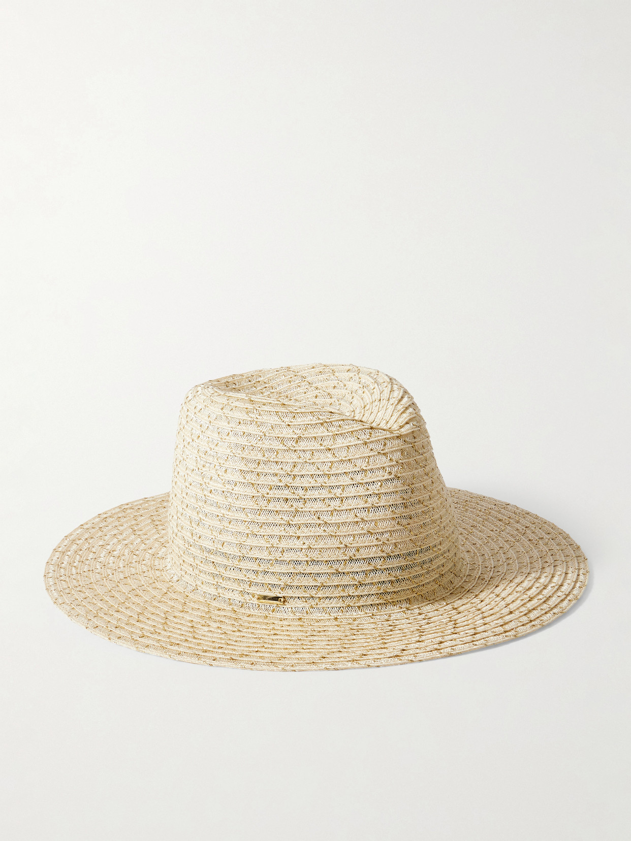 Eugenia Kim - Courtney Metallic Hemp-blend Hat - Neutral