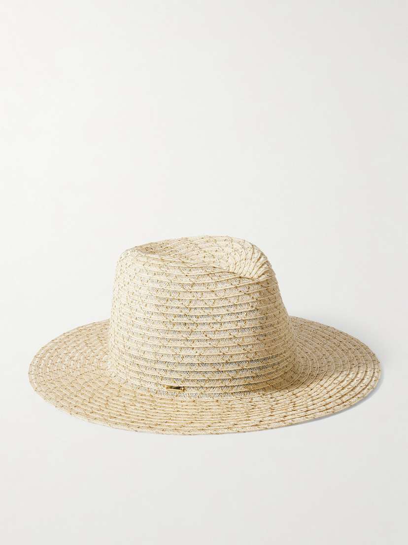 Eugenia Kim Courtney Metallic Hemp-blend Hat