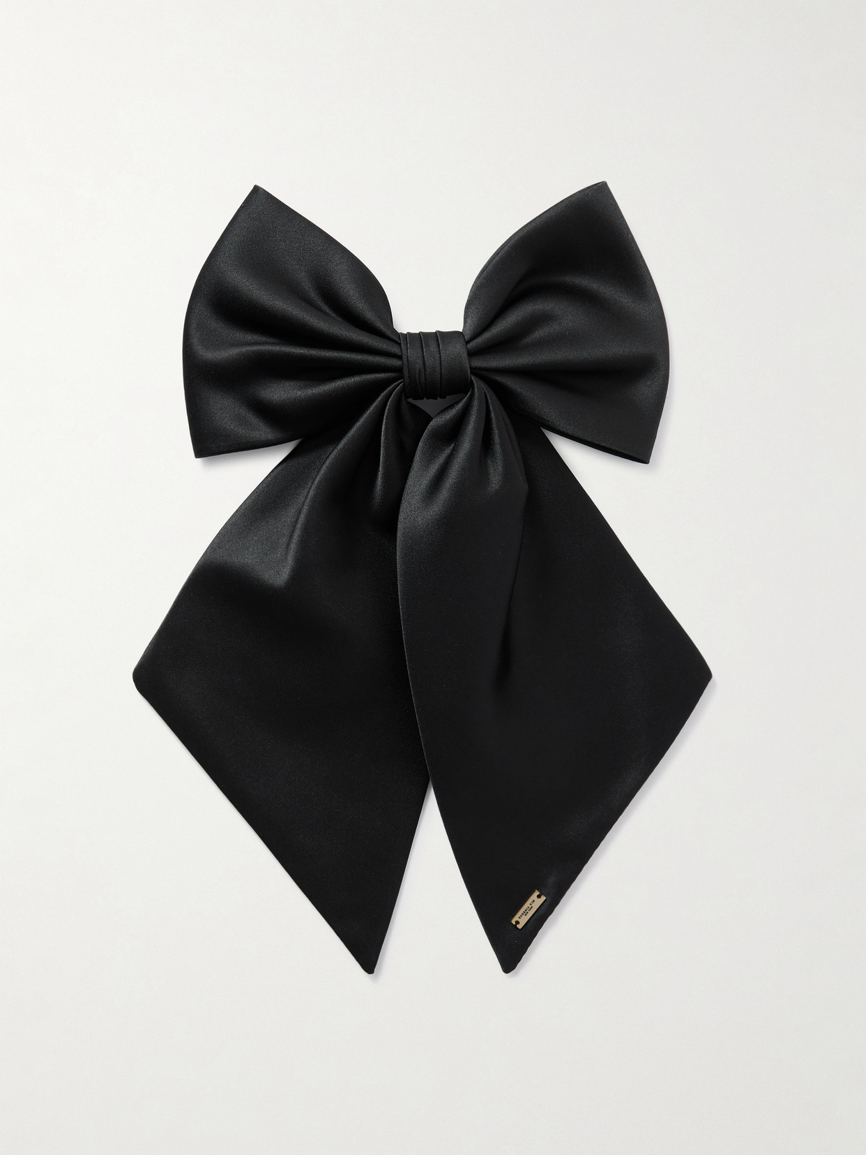 Eugenia Kim Tracey Satin Bow Hair Clip In Black