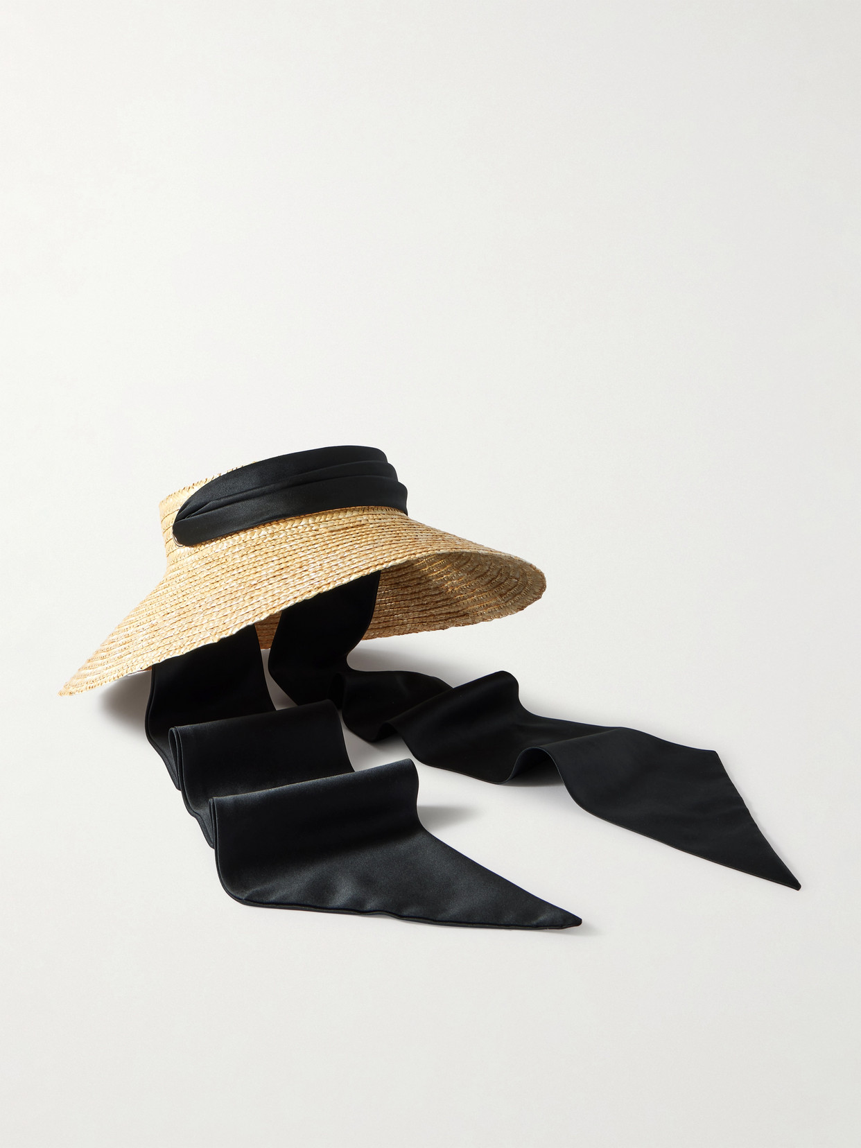 Eugenia Kim Arabella Cutout Satin-trimmed Straw Sunhat In Neutrals