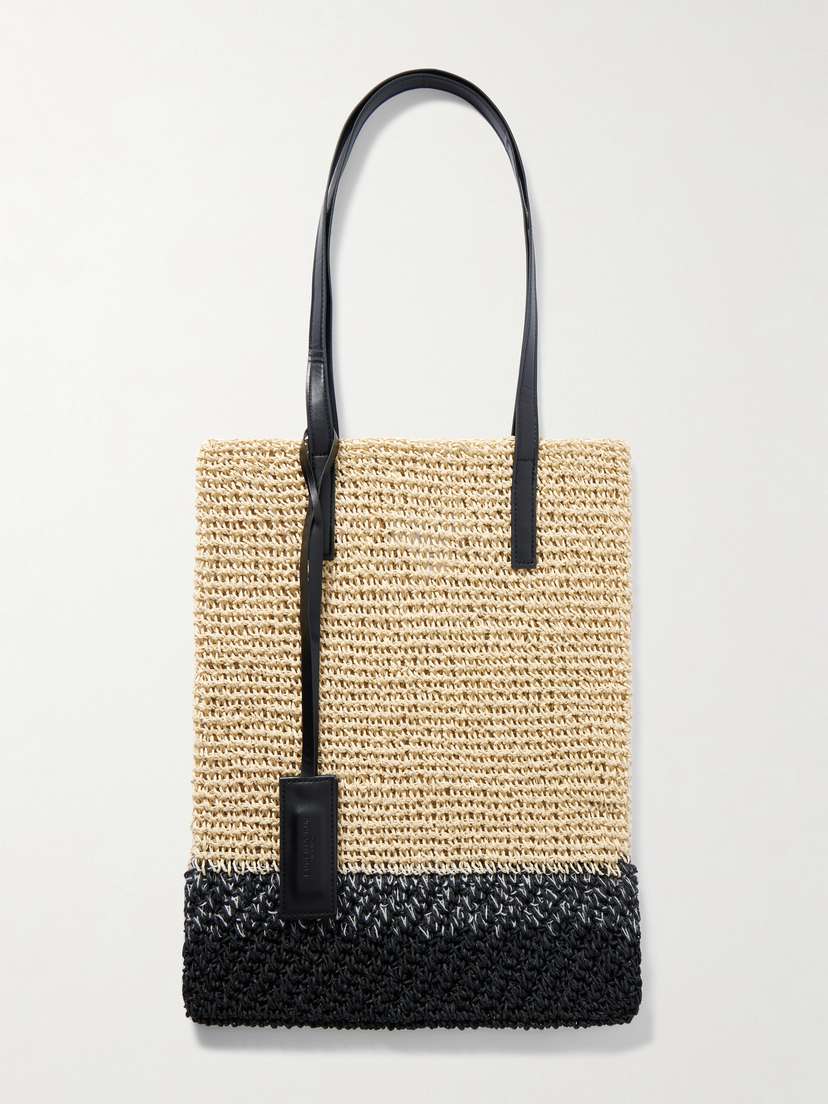 Eugenia Kim Chelsea Leather-trimmed Crochet Tote