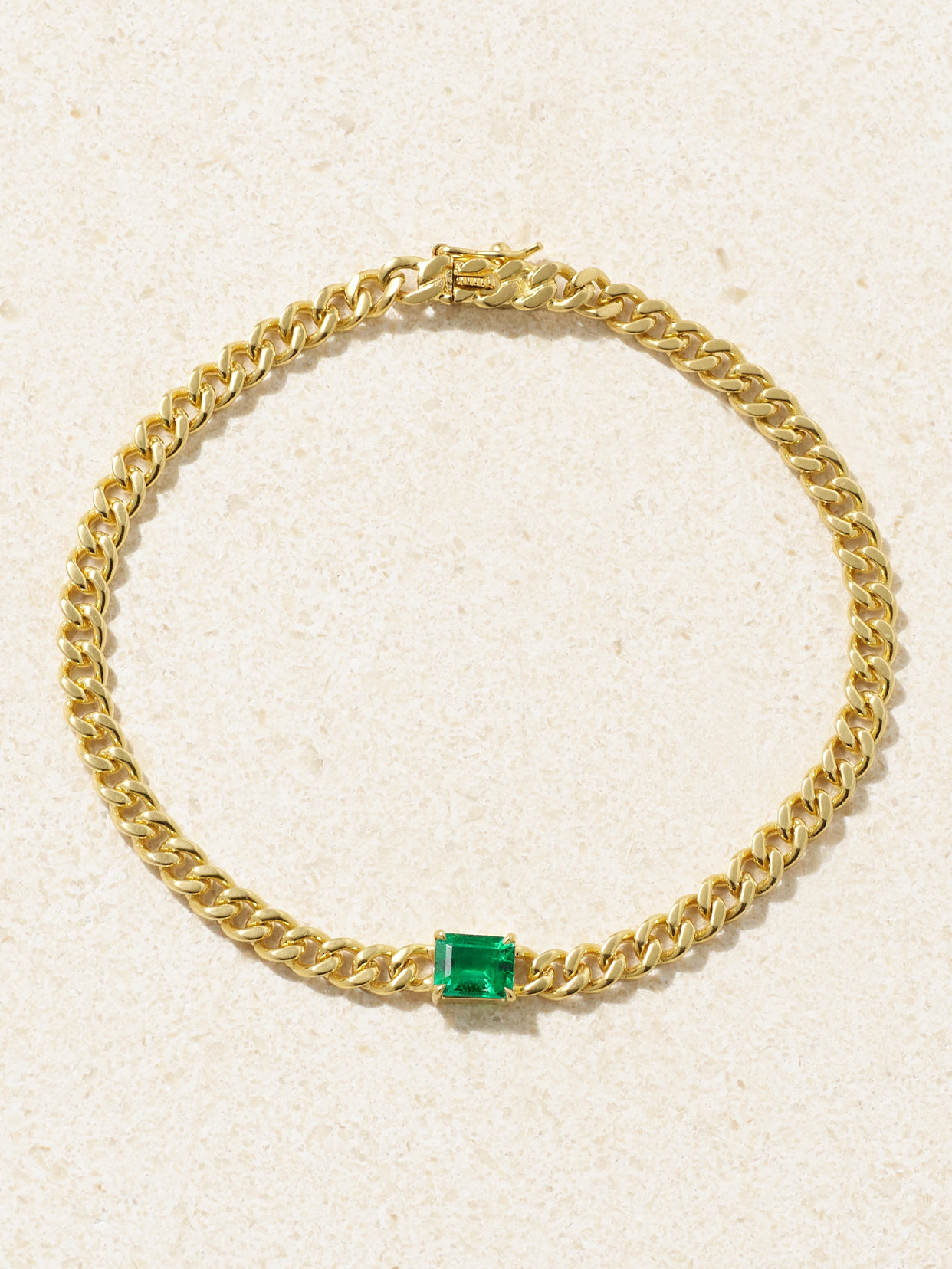 Anita Ko 18-karat Gold Emerald Bracelet In Green