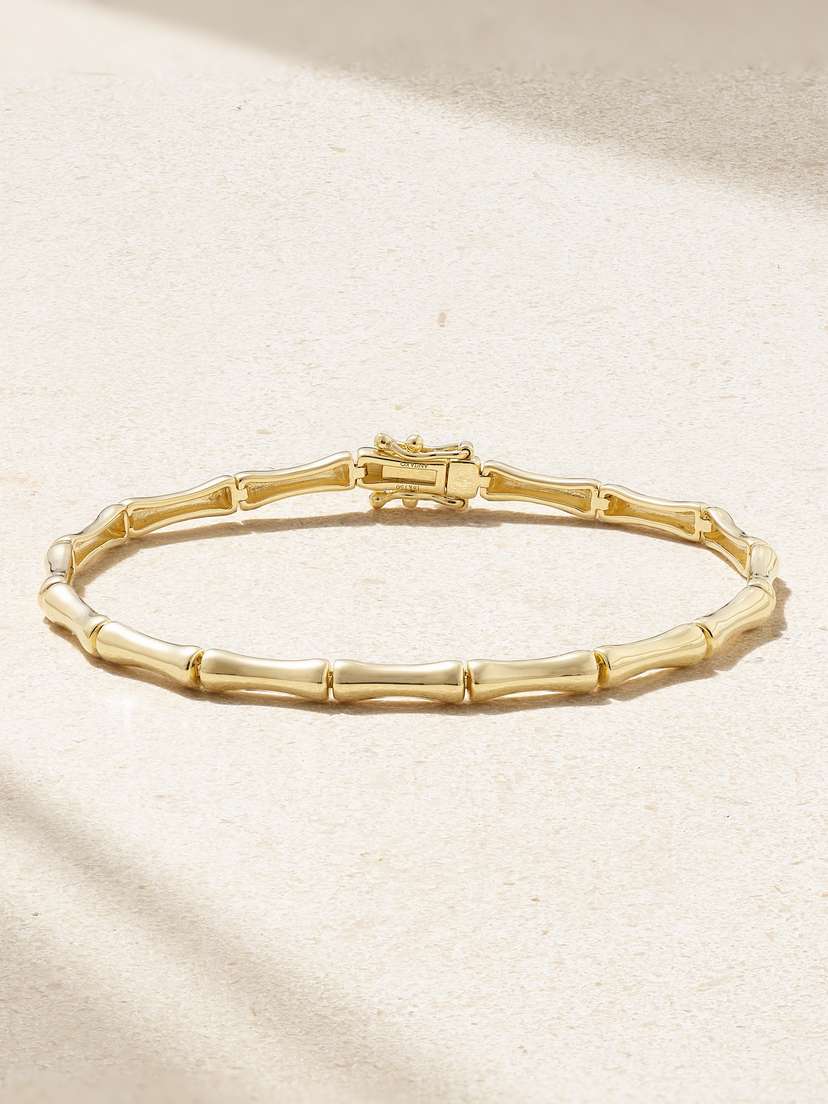 Anita Ko Bamboo 18-karat Gold Bracelet