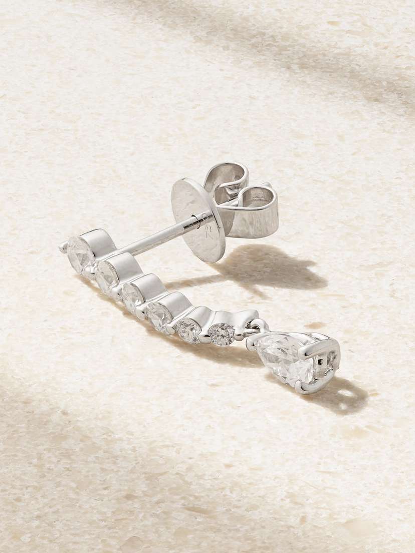 Anita Ko 18-karat White Gold Diamond Single Earring