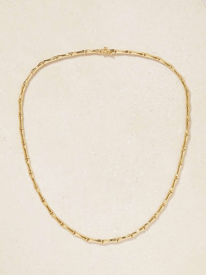 Anita Ko Bamboo 18-karat Gold Necklace