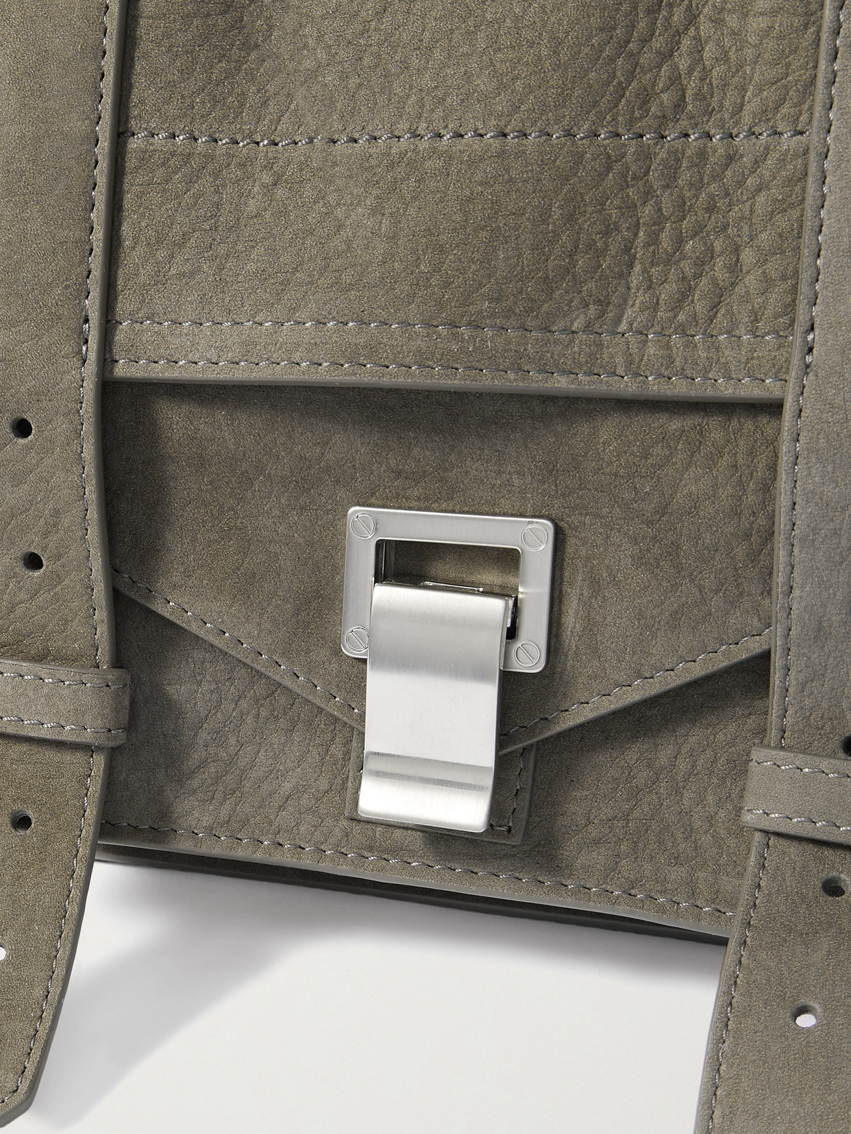 Proenza Schouler Ps1 Tiny Nubuck Shoulder Bag In Green