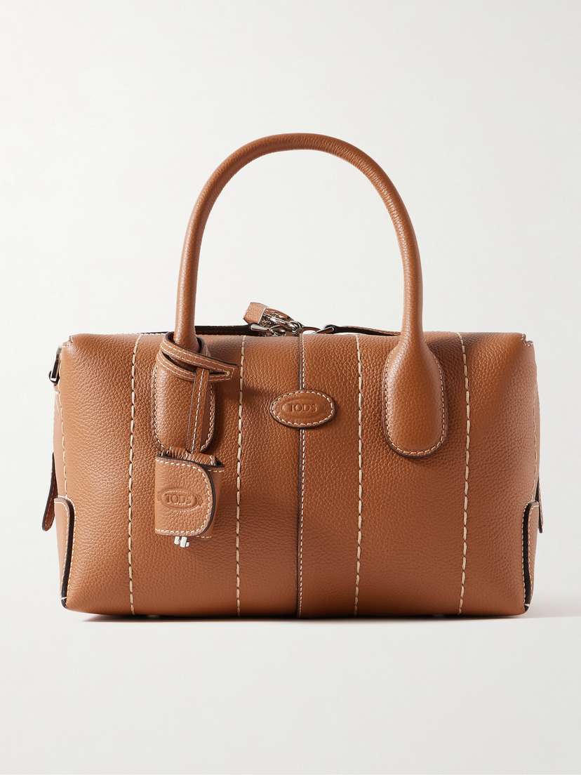 Tod's Shopping Mini Textured-leather Tote