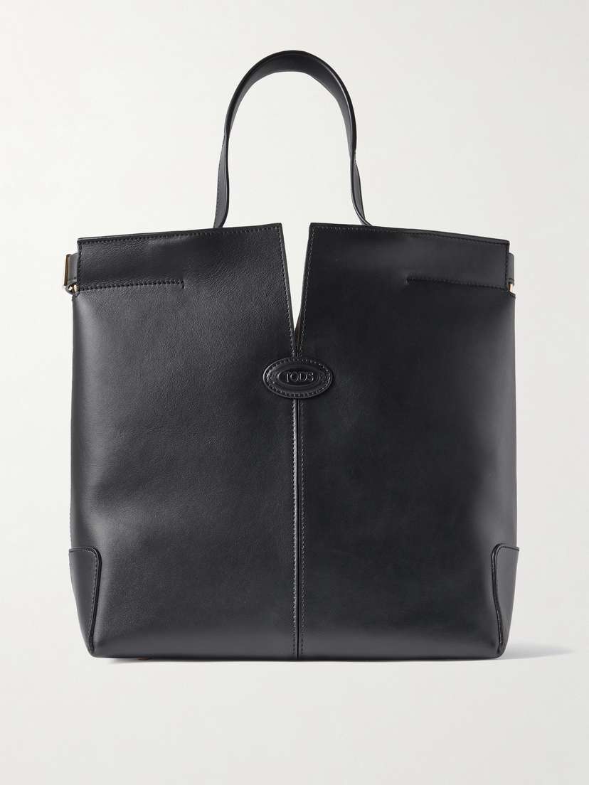 Tod's Di Bag Folio Small Embossed Leather Tote