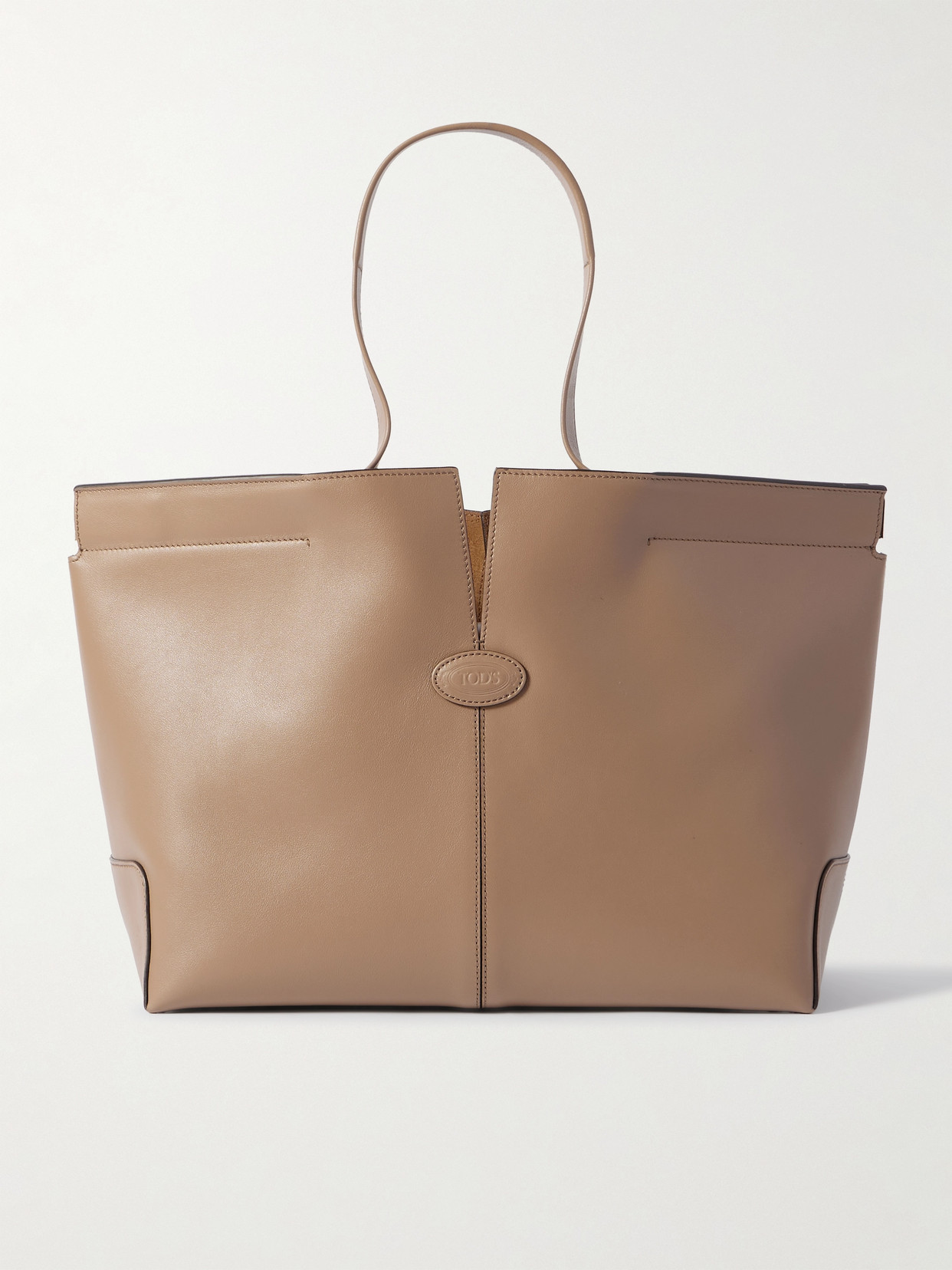 Tod's Shopping Medium Leather Tote In Neutrals