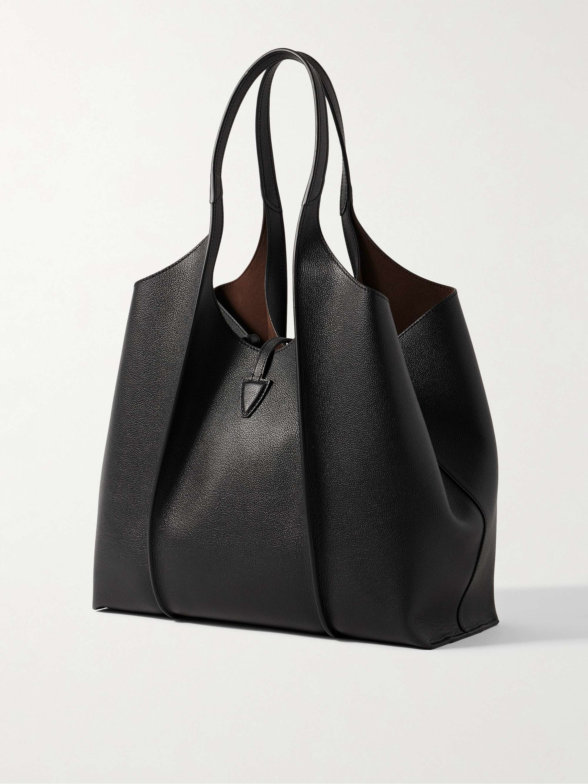 TOD'S 라지 텍스처 가죽 숄더 백