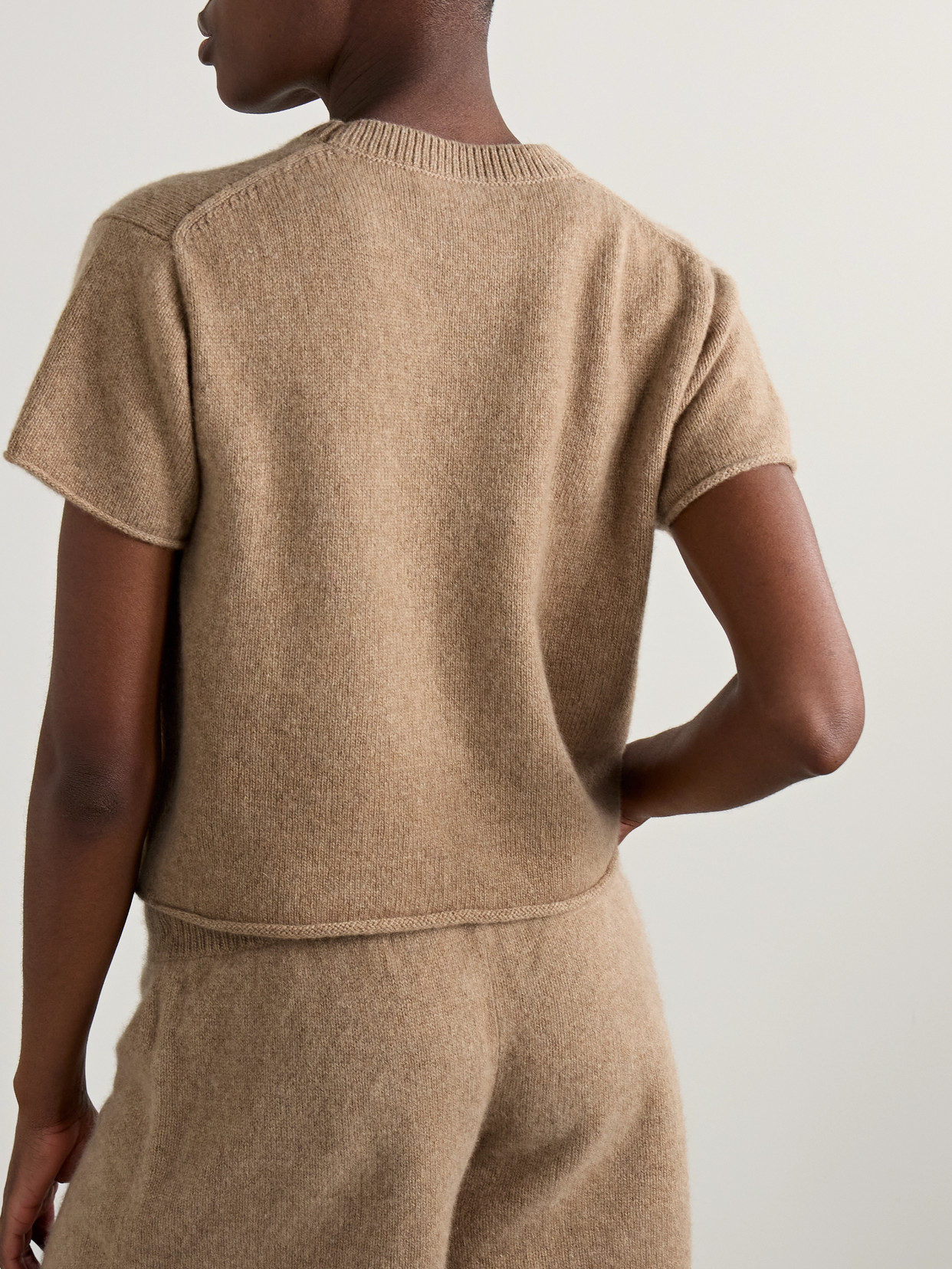 The Elder Statesman Cashmere Sweater In Brown