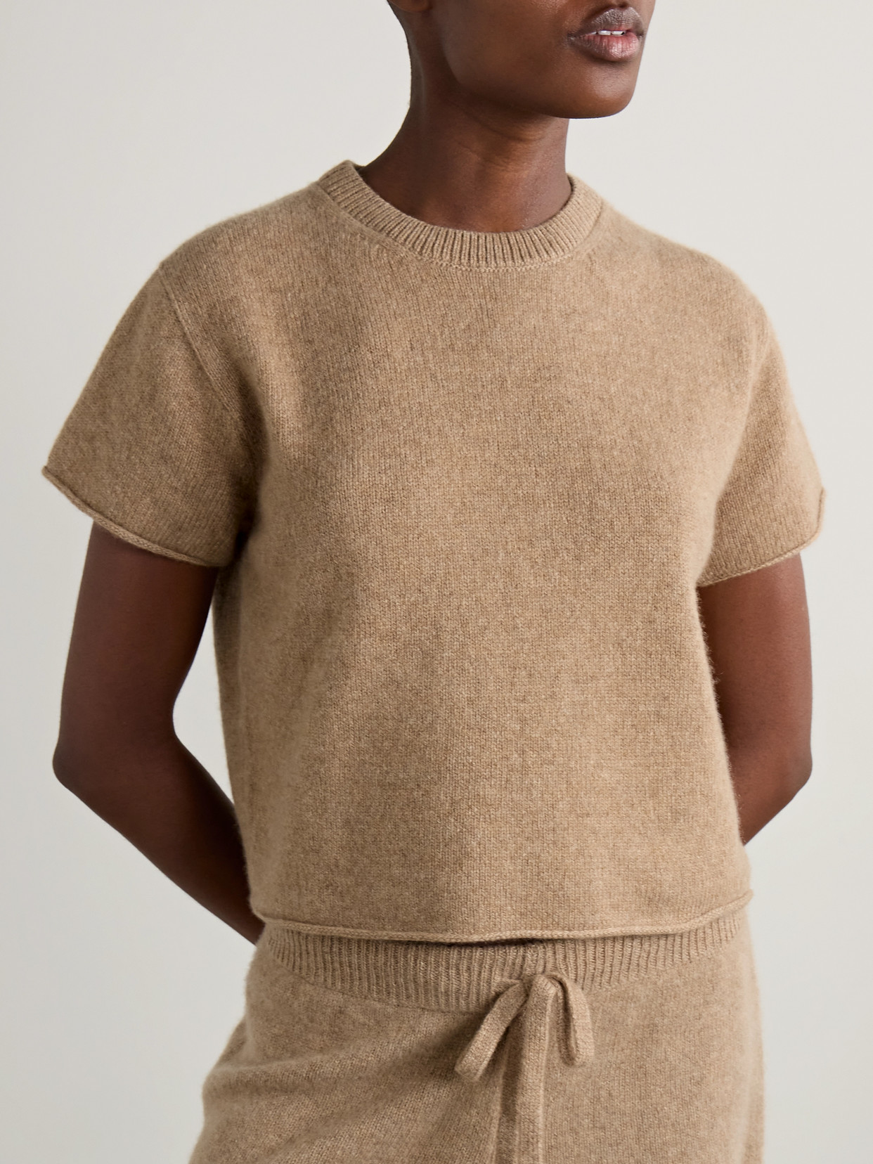 The Elder Statesman Cashmere Sweater In Brown