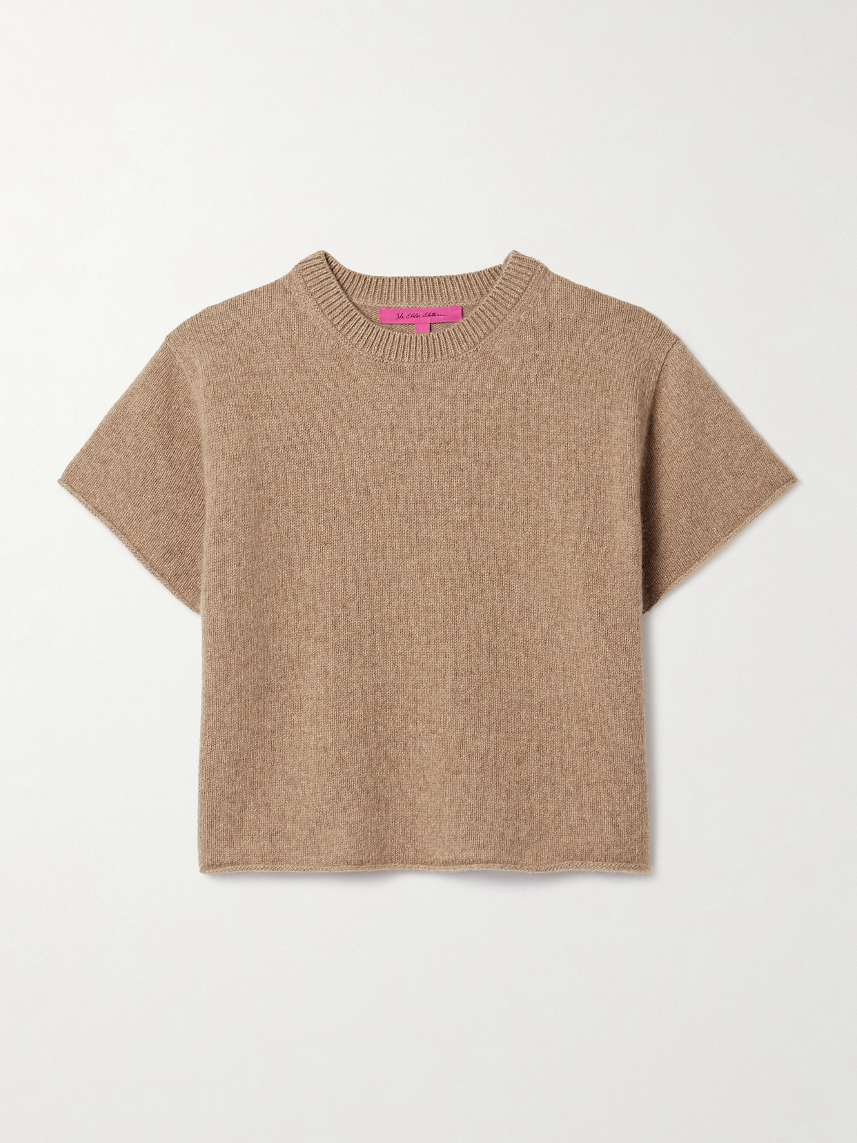 The Elder Statesman Cashmere Sweater In Brown