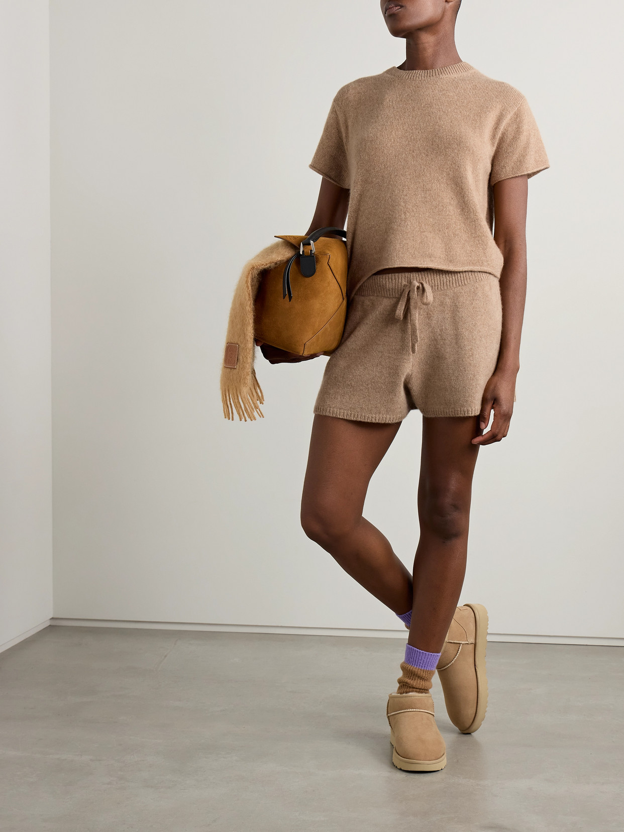 The Elder Statesman Cashmere Sweater In Brown
