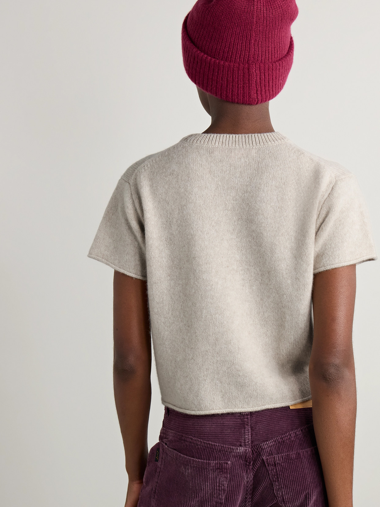 The Elder Statesman Cashmere Sweater In Ecru