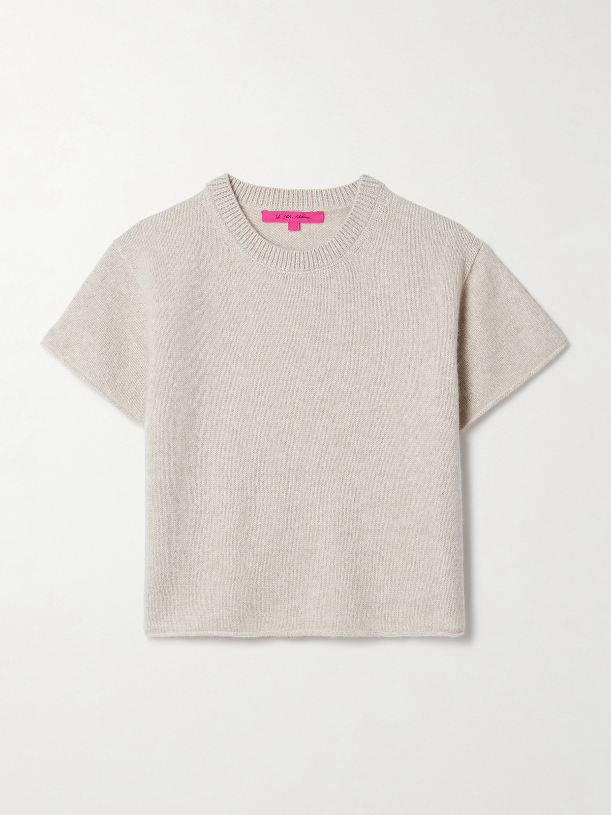 The Elder Statesman Cashmere Sweater In Ecru