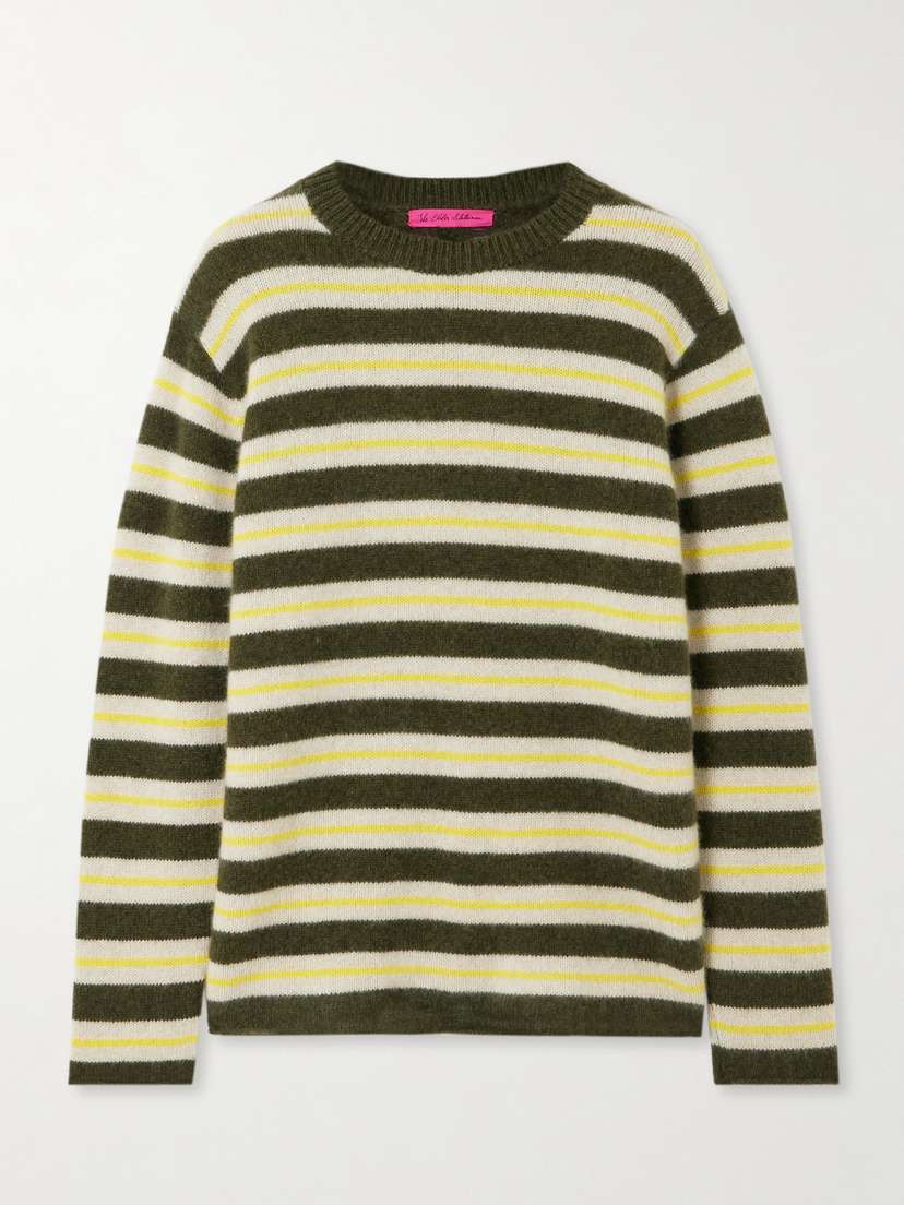 The Elder Statesman Sinful Striped Cashmere Sweater