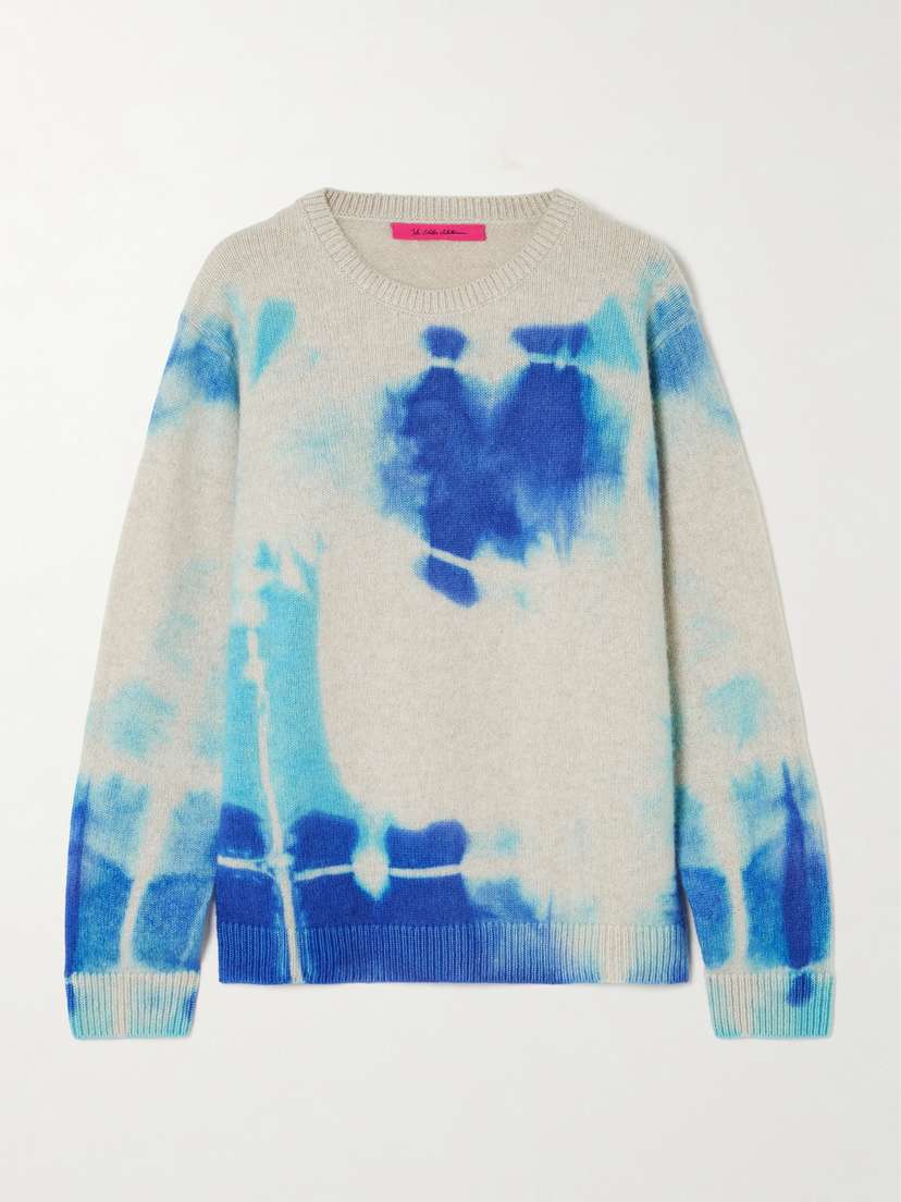 The Elder Statesman Rorschach Malibu Tie-dyed Cashmere Sweater