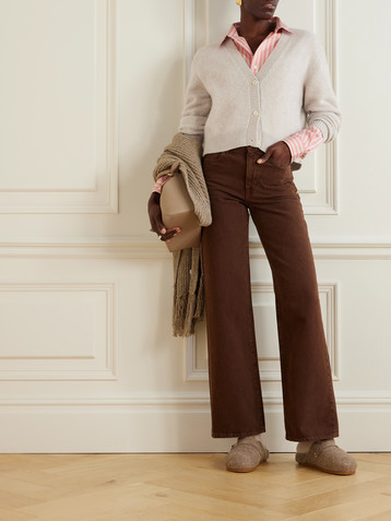The Elder Statesman Cropped cashmere cardigan