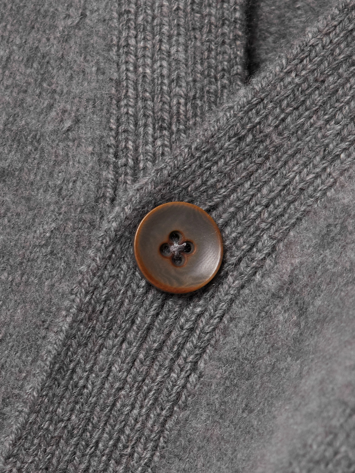 The Elder Statesman Cashmere Cardigan In Gray