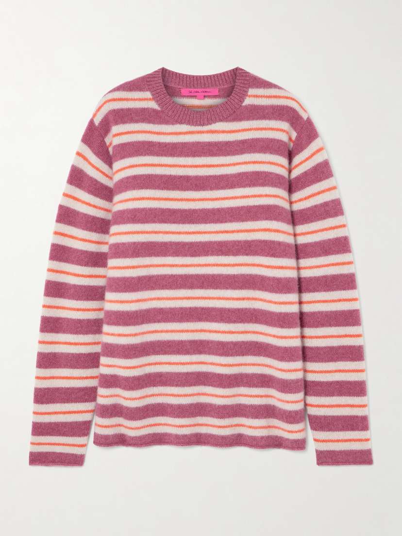 The Elder Statesman Sinful Striped Cashmere Sweater