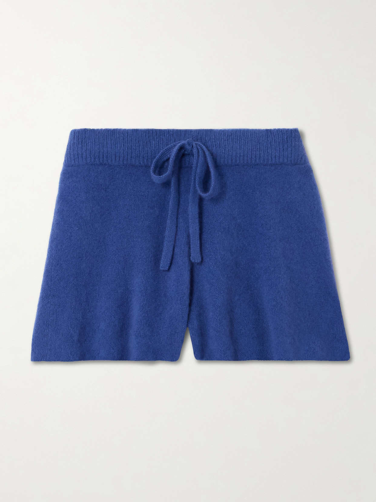 The Elder Statesman Cashmere Shorts In Blue