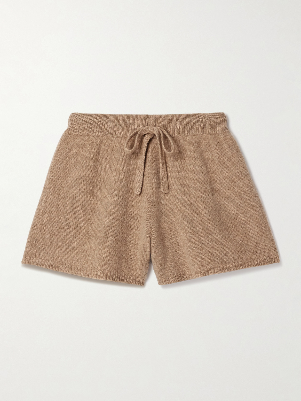 The Elder Statesman Cashmere Shorts In Brown
