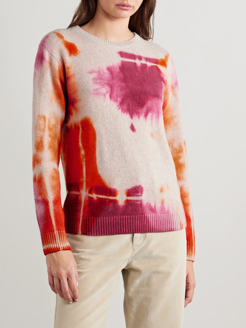 The Elder Statesman Rorschach Malibu tie-dyed cashmere sweater