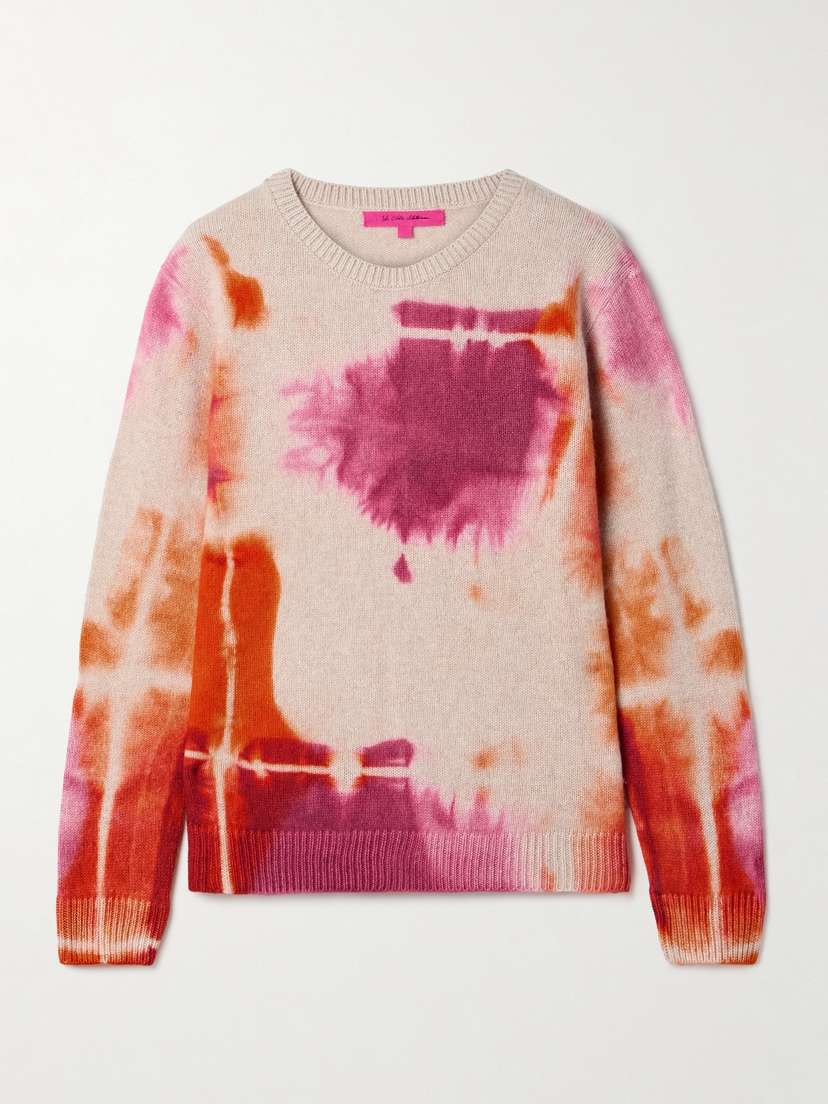 The Elder Statesman Rorschach Malibu Tie-dyed Cashmere Sweater