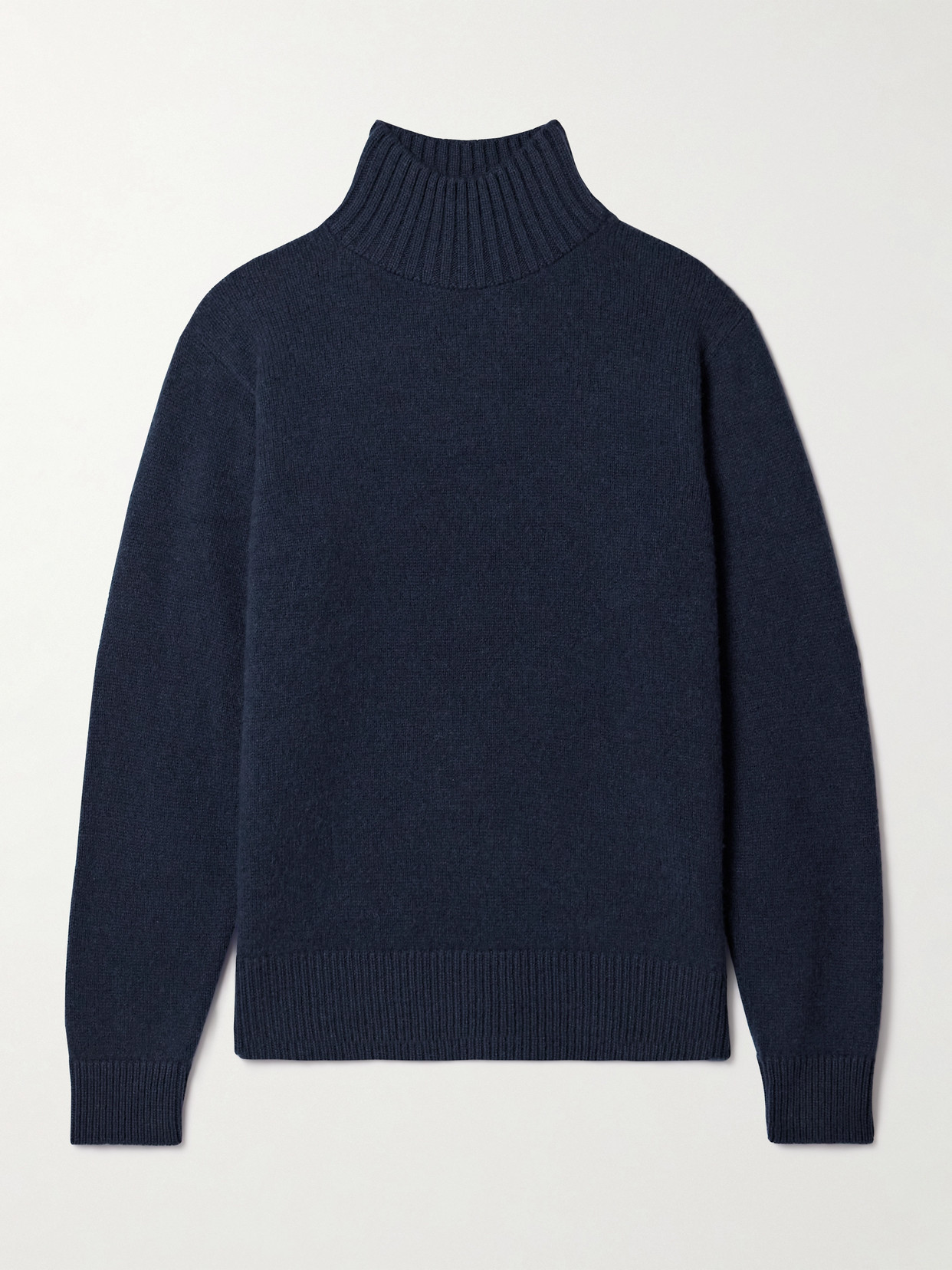 The Elder Statesman Cashmere Turtleneck Sweater In Blue