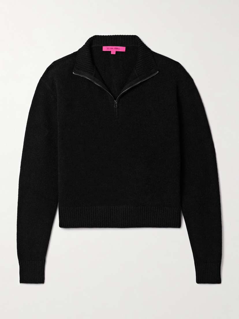 The Elder Statesman Cashmere Half-zip Sweater